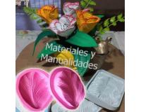 Kit 3 láminas de foamy termoforma para flor foami pistilos
