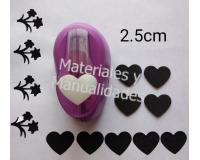 Herramienta para Eva foami Corazon perforadora 2.5 cm para apliq