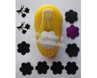 Perforadora Flor redonda 6 pétalos onda de 2.5cm punch goma eva