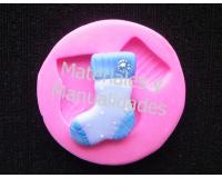 Molde en Silicona calcetín para fondant