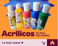 12 Pintura Acrílica de 60ml para Manualidades y artes plásticas