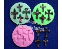 Molde silicona cruces para denario rosarios decoración eventos b