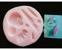 Molde en Silicona Fantasía pony unicornio decorar pasta o fondan