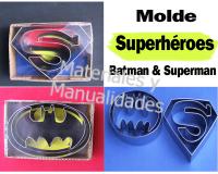 4 Moldes SuperHéroes Marvel batman y superman para decorar minit