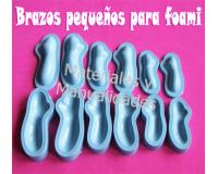 Molde para fomi brazos x6 muñecas foami souvenirs manualidad