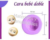 Molde en silicona cara de Bebé para pasta flexiable