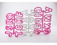 Molde Cortador abecedario 5cm letras para pasta flexible tortas