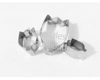 Molde Cortador de galletas flor Tulipán Cutter Para galletas y c