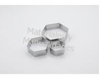 Molde en acero molde hexágonos mini para fondant galletas y porc
