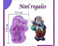 Molde silicona Papa noel Santa Claus para pasta flexible