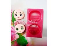 Duo Molde Silicona de 3.5cm para crear quinceaneras fondant