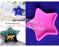 Molde en silicona forma Estrella para resina epoxica shakers y l