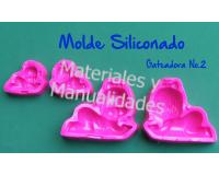 Molde siliconado gateadora No.2 para baby shower recordatorios p