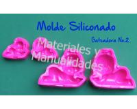 Molde siliconado gateadora No.2 para baby shower recordatorios p