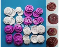 Set Molde para foami galleta Crema leche oreo waffer 16 unidad