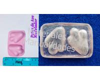 Molde para foamy foami patas de aves pollito pato pets animales 