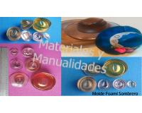 Set Molde foamy sombrero para goma eva manualidad 2pz