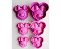 Molde para foamy caras Minnie Mouse Disney para goma eva 6pz