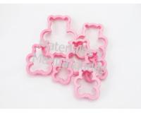 Cortador de osos para galletas masas fondant pasta flexibe model