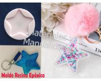 Molde silicona forma Estrella para resina epoxica