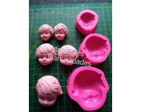 Cara de angel x 4 Molde para crear figuras en masillas