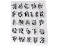 Alfabeto en Silicona abecedario 2cm letras en relieve para decor