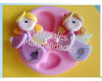 Molde en Silicona ángel muñeca o princesa Niña Para fondant past