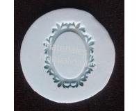 Molde Silicona Arabescos A3 de 7cm ovalado silueta espejo