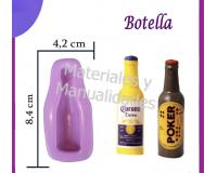 Molde en silicona botella de cerveza para masa flexible