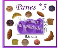 Molde en silicona panes postre para masa flexible