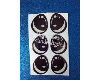Ojos adhesivos de 4cm para tela foamy pasta flexible