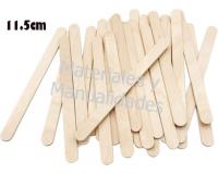 Palos de paleta 11.5cm para helado Baja lenguas 25pz madera md