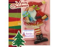 Molde en Silicona Papa Noel Barbas Largas para Navidad apliques