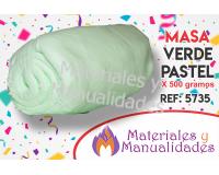 Masa porcelanicrón Verde Pastel para artesanías