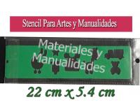 Stencil plantilla para artes decorativas bebes y recordatorios