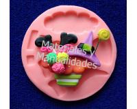 Molde forma de Cupcake Halloween prendedor en masillas