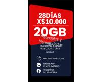 Promoción en Llamas Tarjetas Prepago Virgin Mobile plan 28días