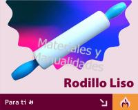 Rodillo liso Plástico para Masa Flexible Pastillaje Fondant Past