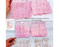 Abecedario de 5cm letras timoteo molde termoforma foami goma eva