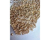 Cuentas Bola lisa espaciador en dorado abaco 3mm balín de oro pa