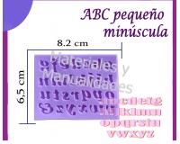 Molde siliconado abecedario alfabeto minúscula letras para manua