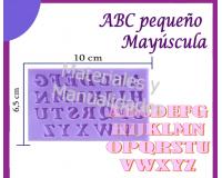 Molde siliconado abecedario alfabeto 1cm mayúscula letras para m