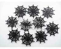 Adornos foamy telaraña negro fiesta Halloween x10pz