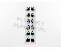 Ojos adhesivos 2cm Para foamy textiles y pasta fría