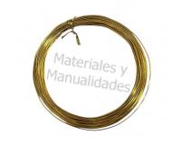Alambre flexible dorado de 1mm para manualidades