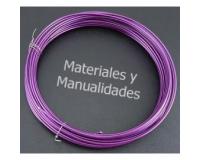 Alambre en Alumino Maleable Violeta 2mm x 10metros para manualid