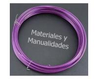 Alambre en Alumino Maleable Violeta 2mm x 10metros para manualid