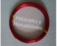 Alambre en alumino Maleable Rojo dorado para bisutería