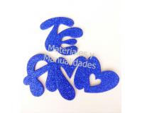 Figuras en foamy Eva te amo apliques didacticos para decorar