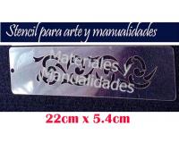 Arabesco stencil plantilla para artes pasta y repujado